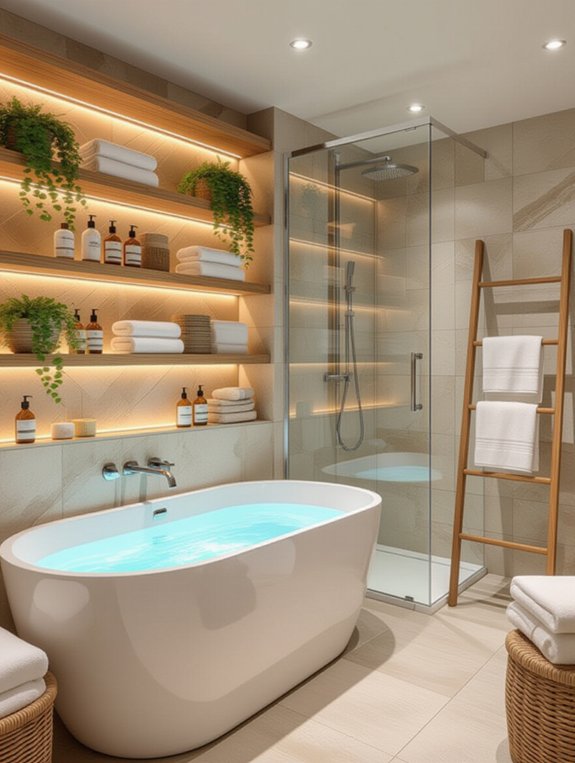 maximize small bathroom storage