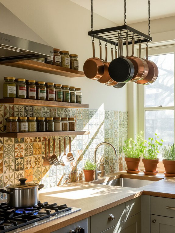 maximize vertical kitchen storage