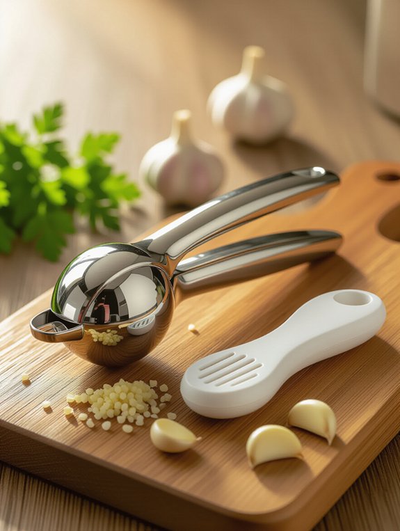 mess free garlic preparation tool