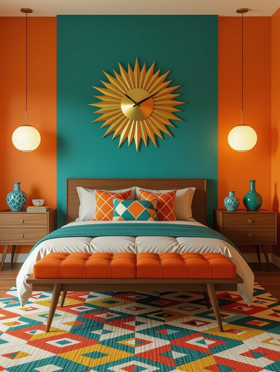 mid century modern bedroom style