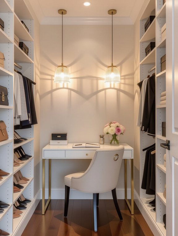 mini desk for outfit planning