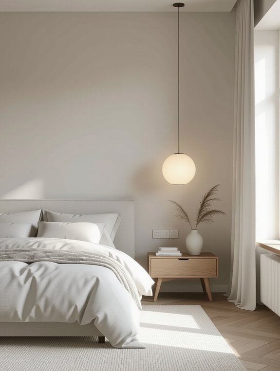 minimalist bedroom lighting design
