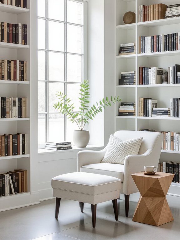 minimalist reading nook design