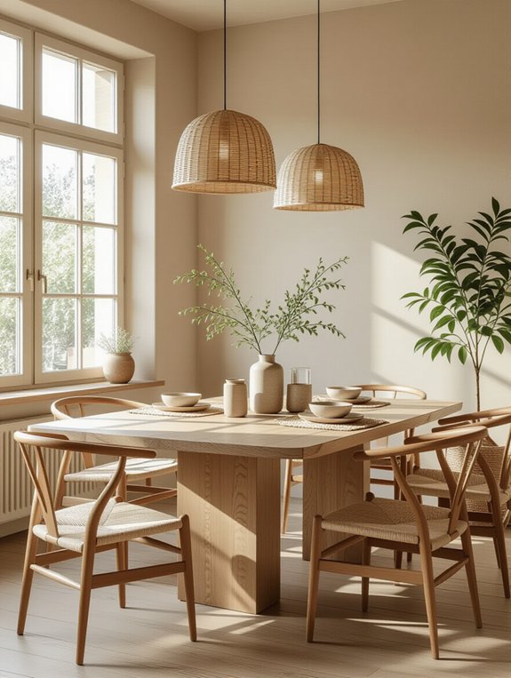 minimalist scandinavian dining elegance