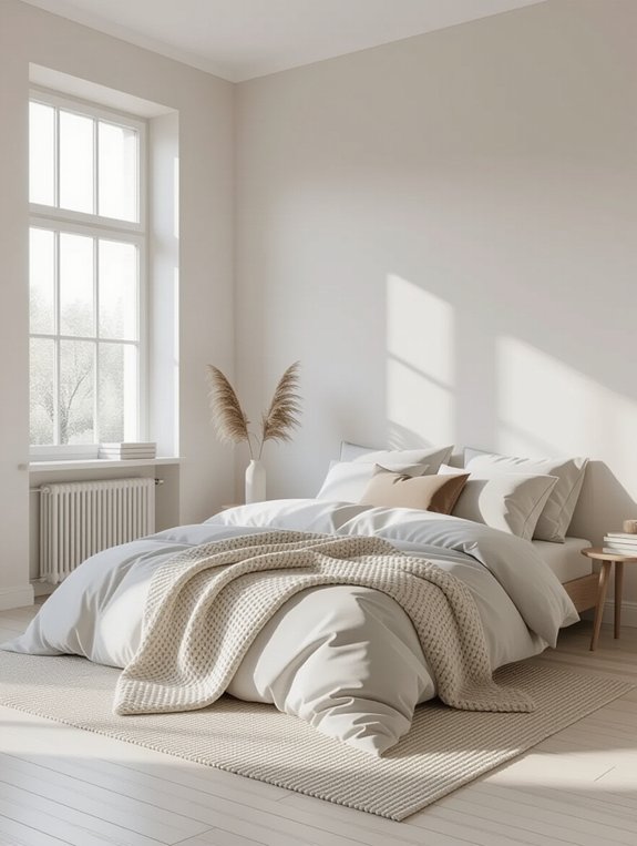 minimalist tranquil bedroom design