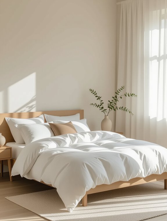 minimalistic bedding for serenity