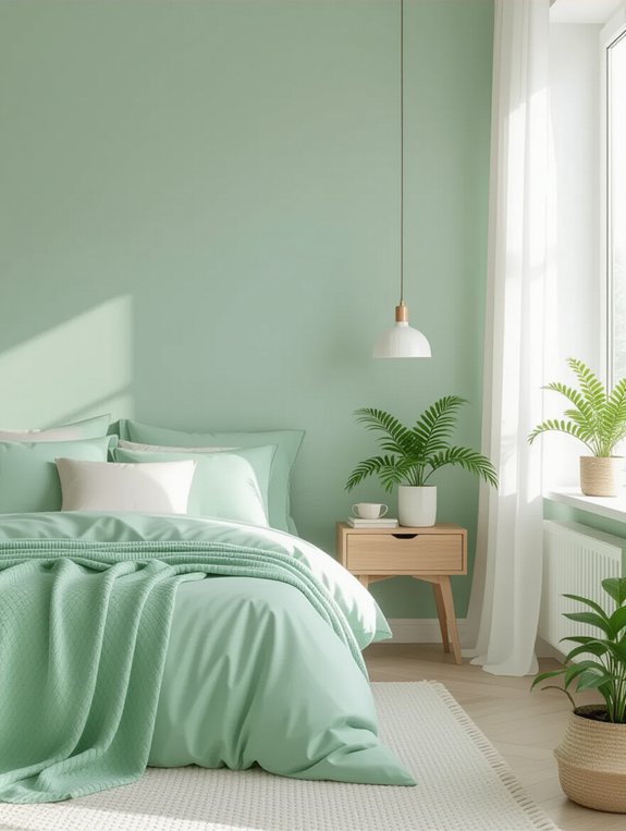 mint green bedroom sanctuary