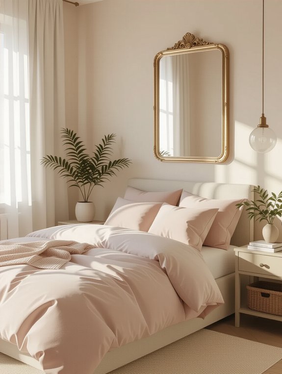 mirrors brighten small bedrooms