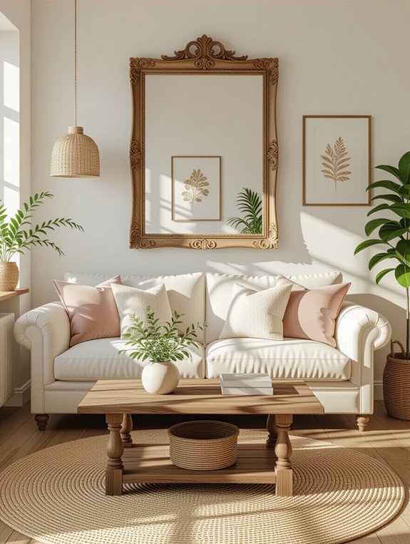 mirrors enhance small spaces