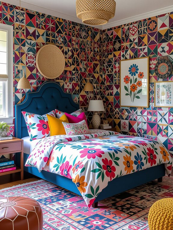 mixing bold patterns creatively