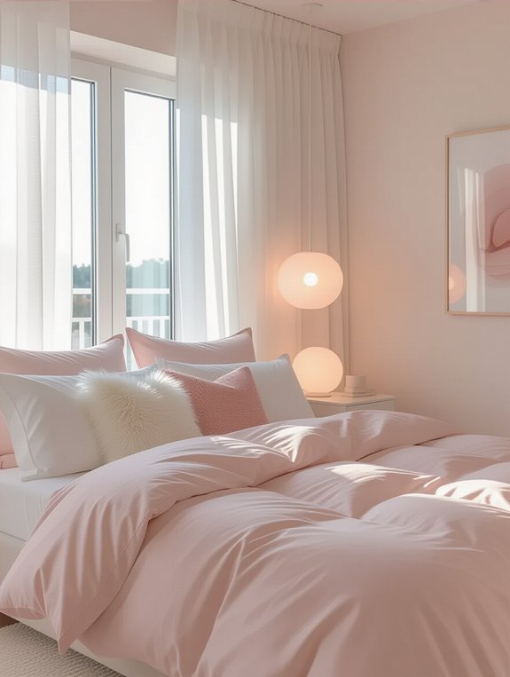 modern pink lighting elegance