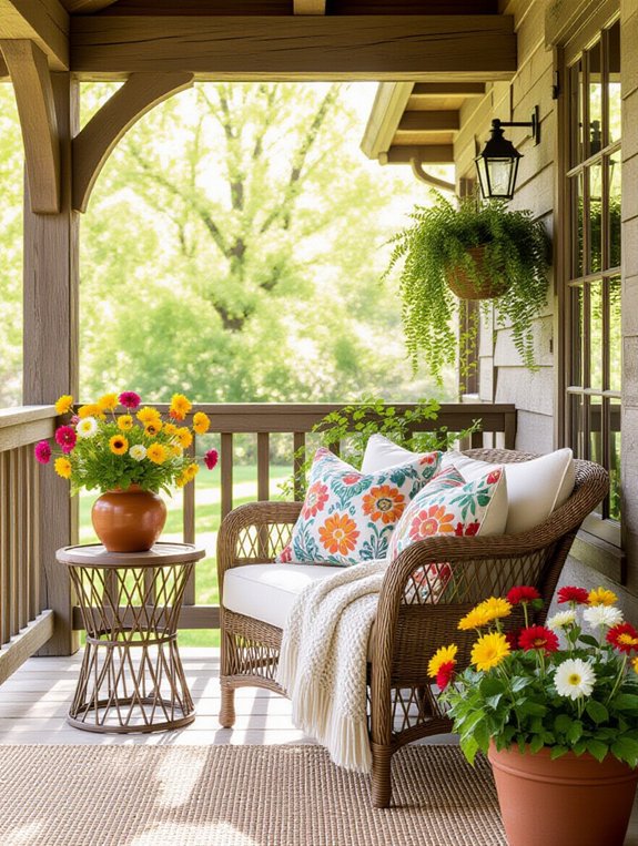 modern porch material mix