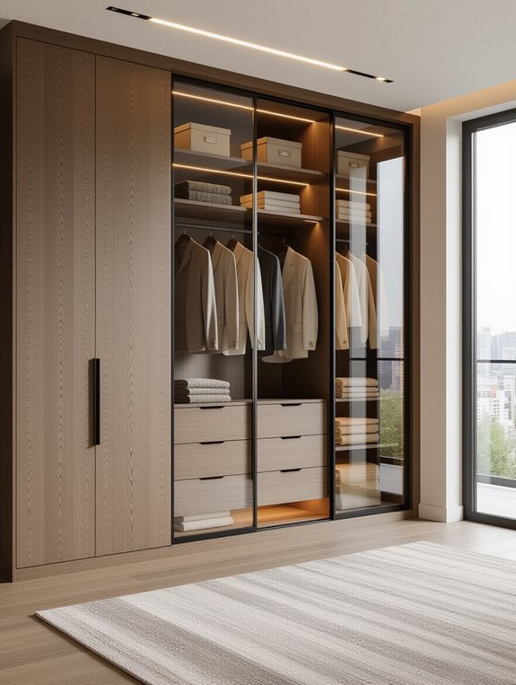 modern space saving wardrobe design