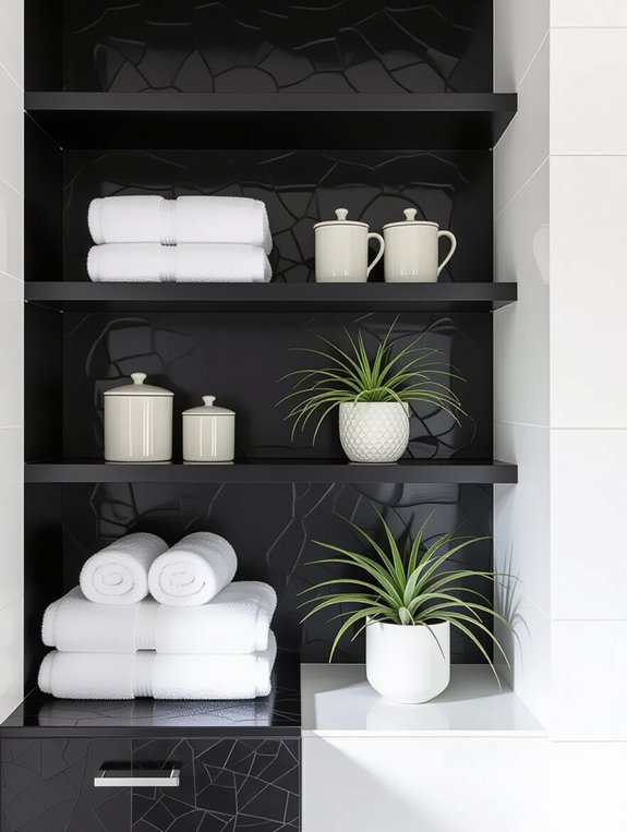 monochrome bathroom design elegance