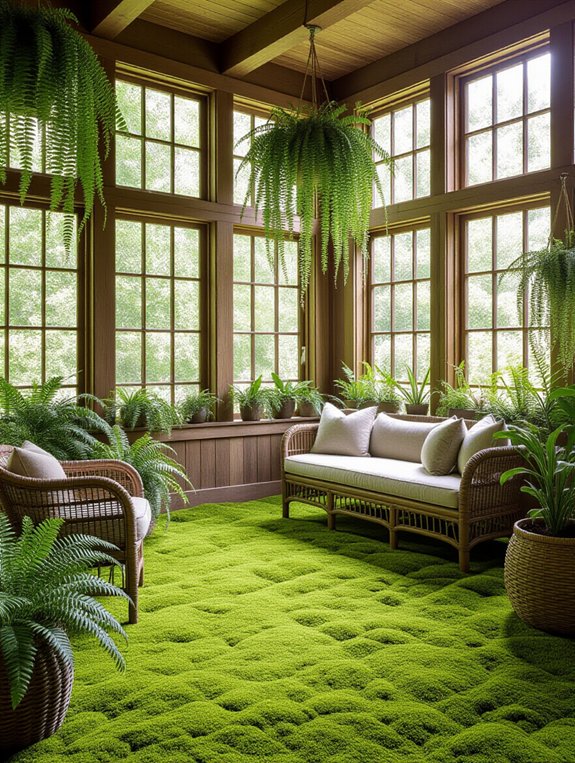 moss and ferns decor