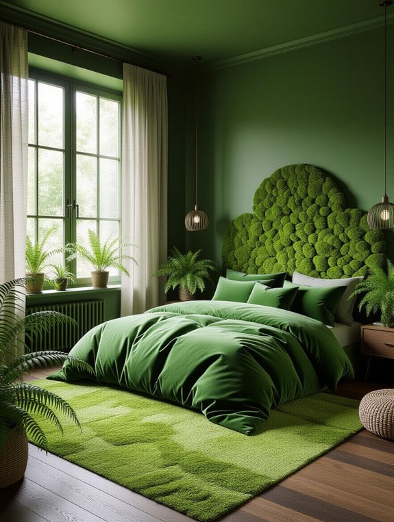 mossy textures create tranquility