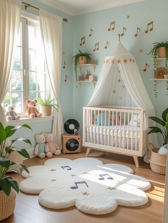 musical themed nursery decor