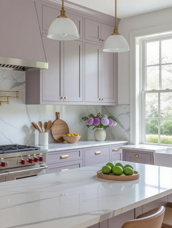 muted lavender light gray