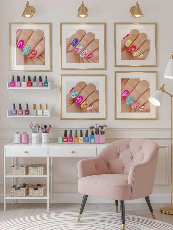 nail art gallery display