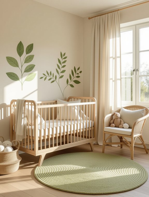 natural calming nursery design