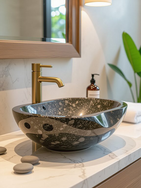 natural rustic stone sinks