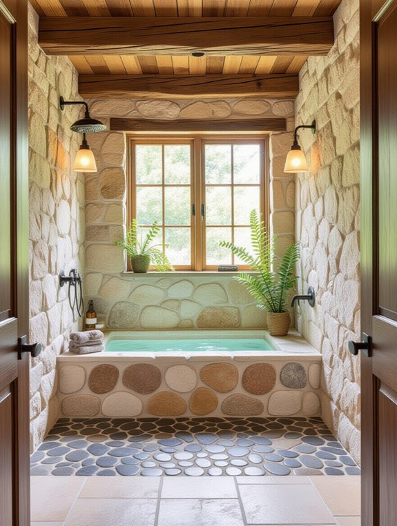 natural stone shower elegance