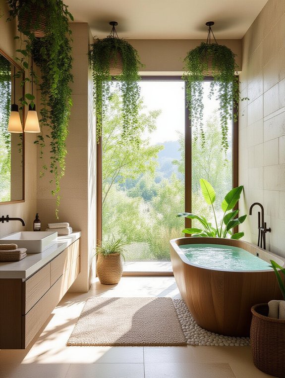 nature inspired bathroom retreat