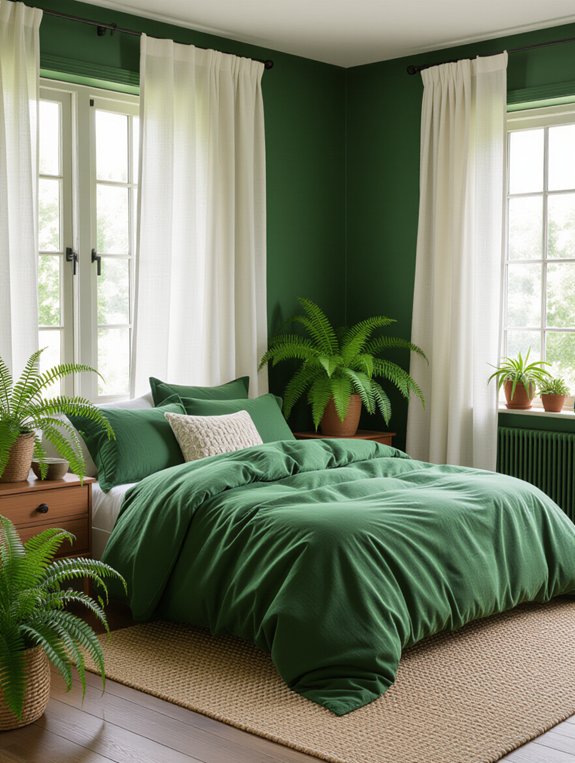 nature inspired bedroom accents