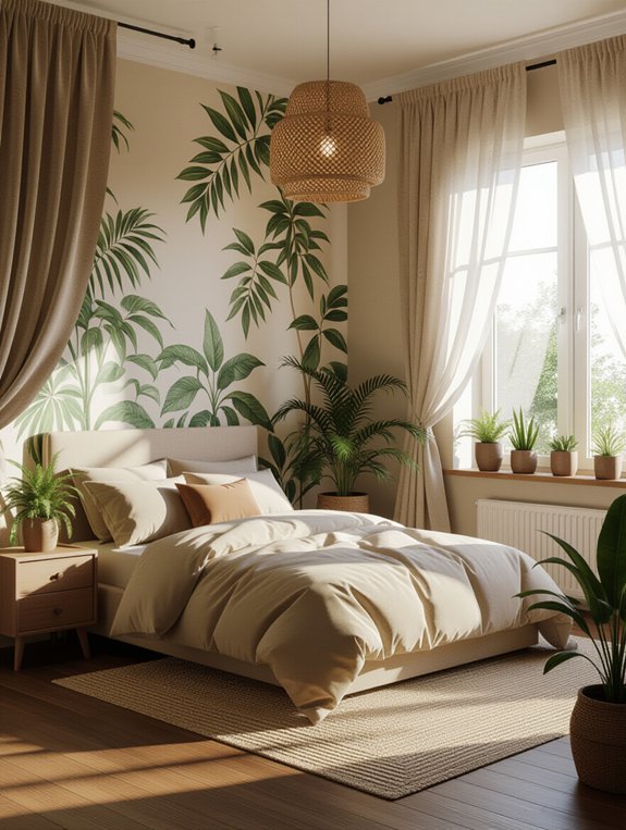 nature inspired bedroom retreat