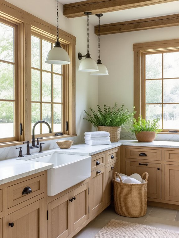 nature inspired laundry tranquility