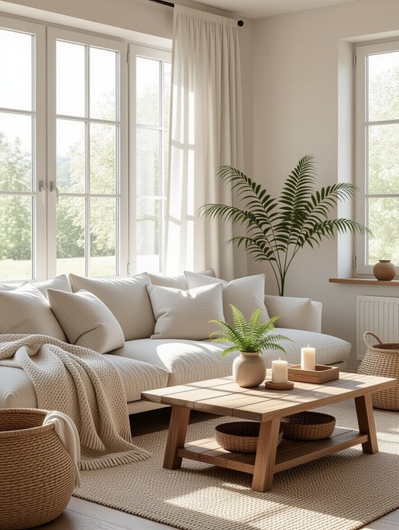 nature inspired living room decor