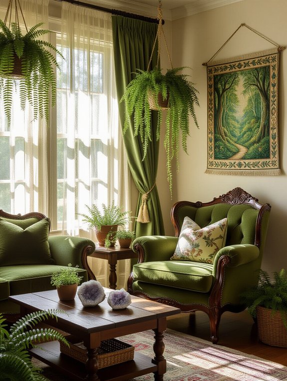 nature inspired living room decor