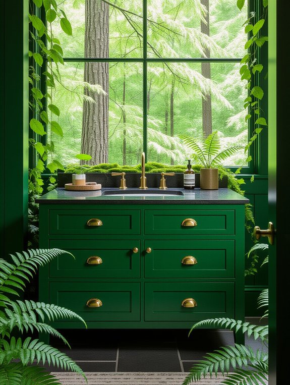 nature inspired luxurious bathroom retreat