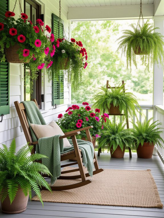 nature inspired porch decor