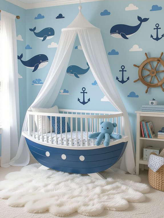 nautical themed baby room