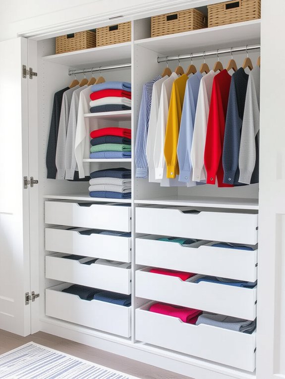 neat accessible clothing organization