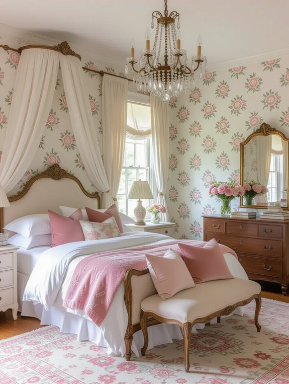 nostalgic elegant bedroom retreat