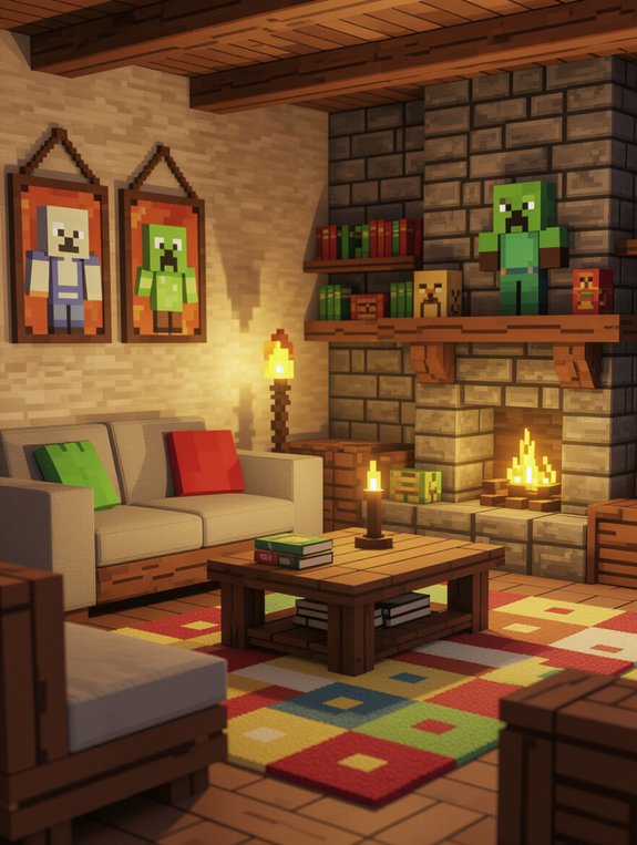nostalgic minecraft inspired decor