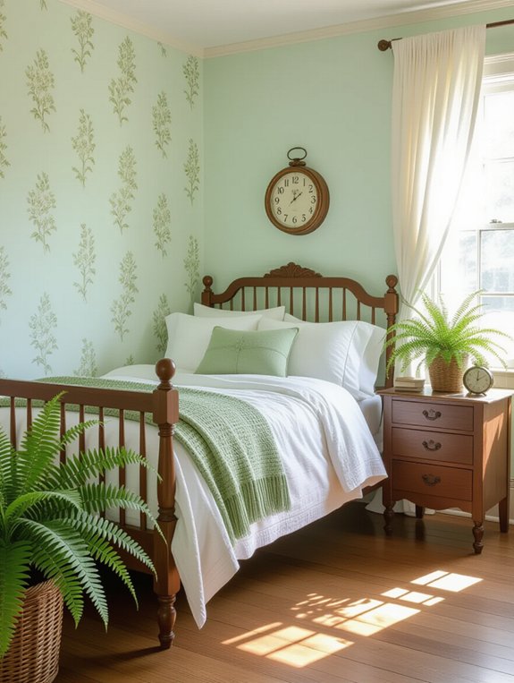 nostalgic nature inspired bedroom design