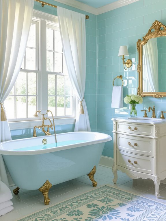 nostalgic vintage bathroom style