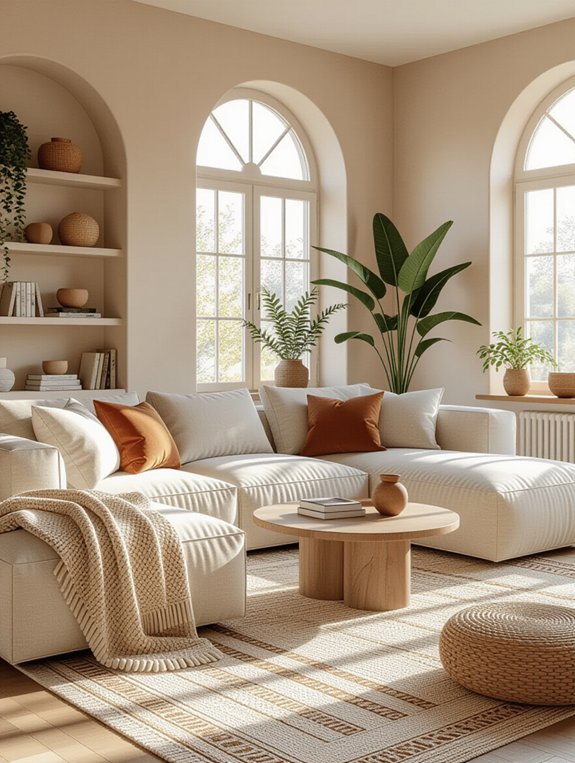 open and inviting arrangement