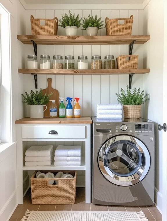 open shelving for accessibility