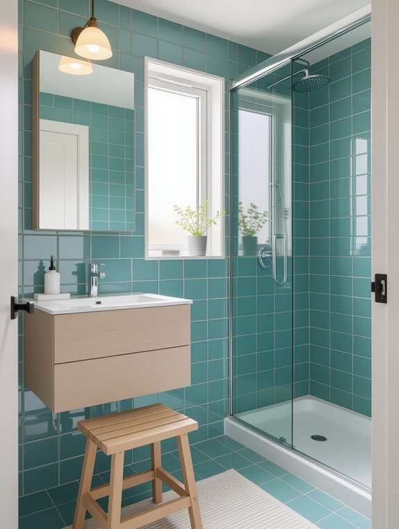 optimize small bathroom space
