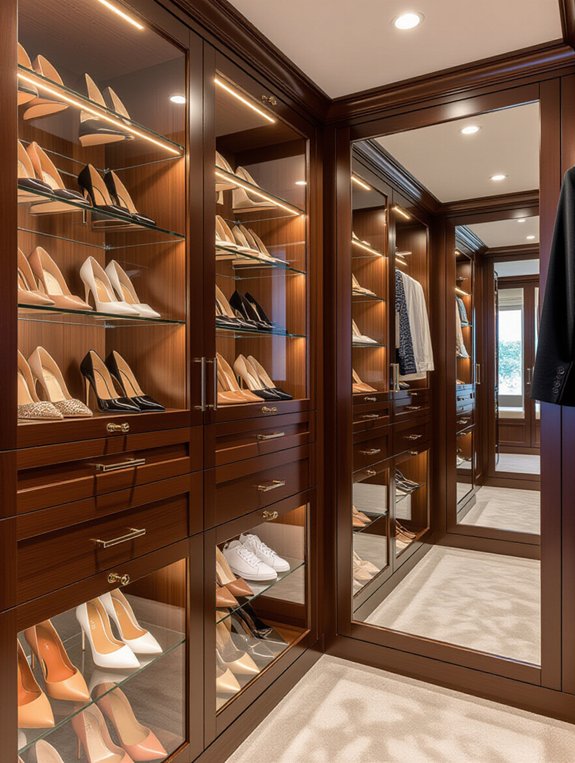 organize footwear for functionality