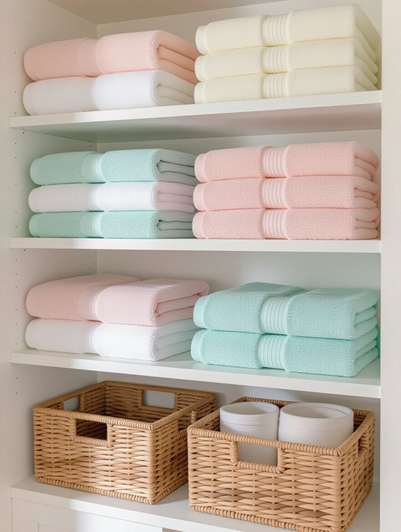 organize linen closet efficiently