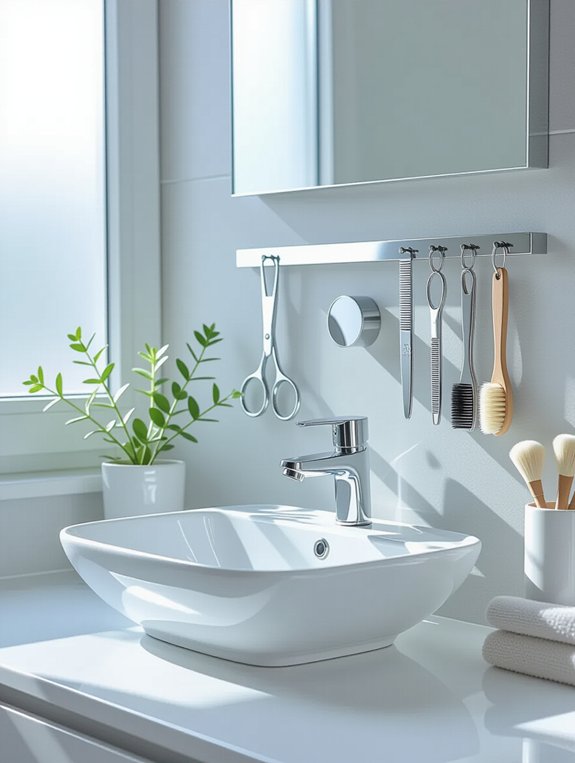 organize tools with magnets