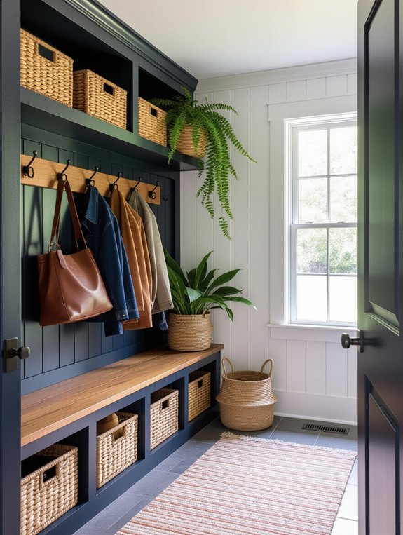 organized open shelving solution