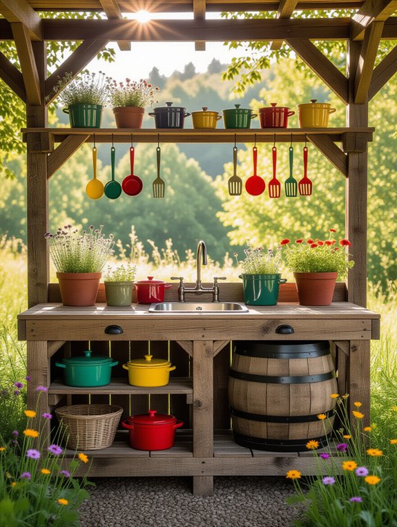 outdoor cooking play station