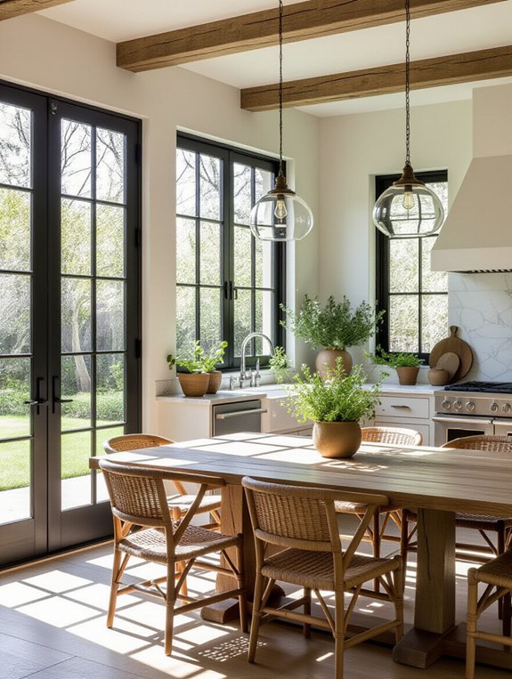 outdoor inspired kitchen decor