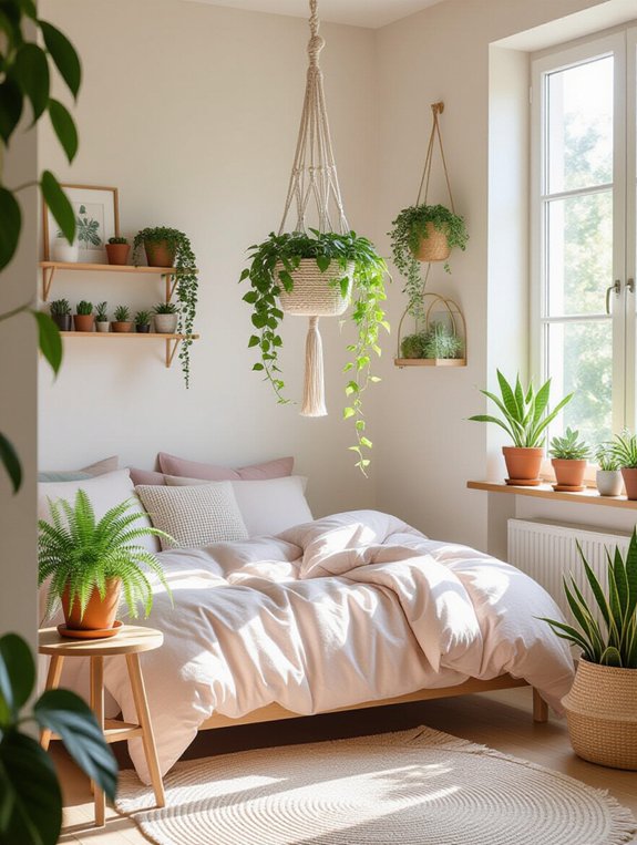 personalize bedroom with plants